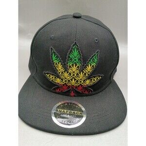 cannabis leaf embroidery on the front panel and an "R-M Sport" Snapback Cap